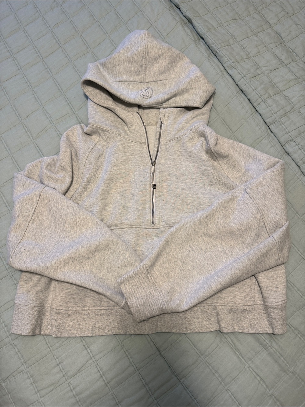 lululemon athletica Light Gray Zip Hoodie